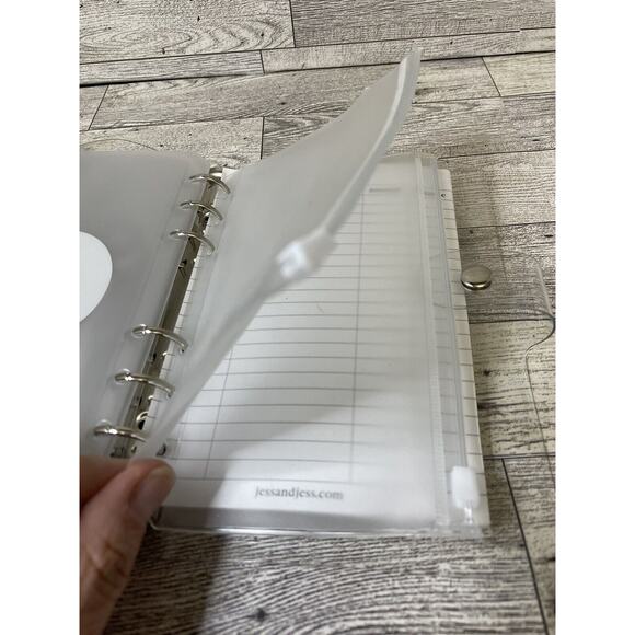 Budget Binder A6- 8 Clear Zippered Cash Envelopes Sticker Labeled 6 Ring Binder - Picture 9 of 11